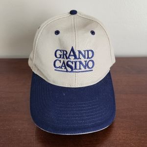 Grand Casino Beige/Blue Adjustable Baseball Cap